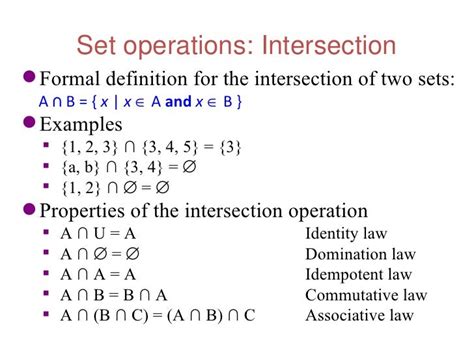 c++ set operations|5.1: Sets and Operations on Sets .